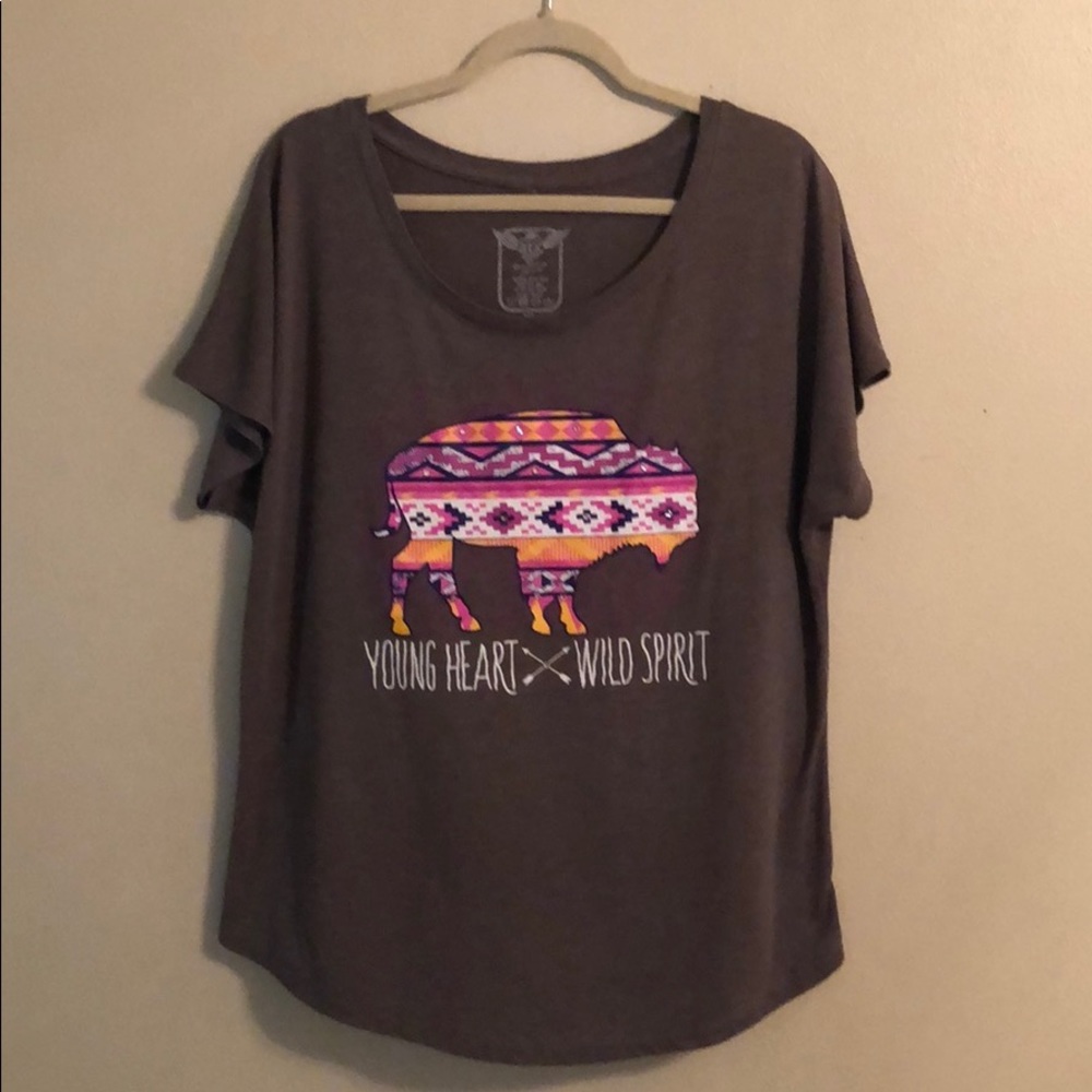 Atx Mafia Young Heart X Wild Spirit Tee